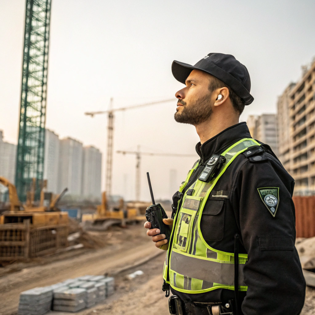 Security Guard at a Construction Site